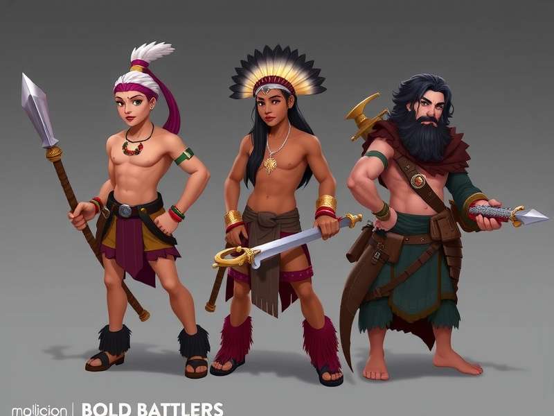 Indian-inspired Bold Battlers characters